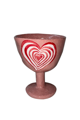 Handmade Ceramic Footed Bowl "Heartfulness"