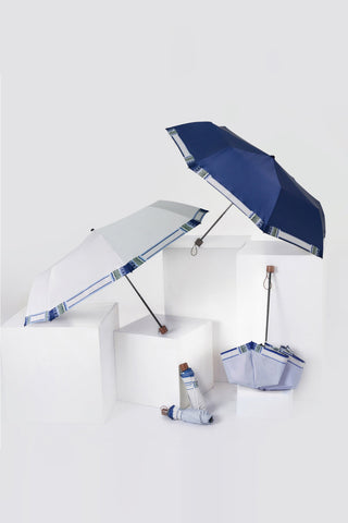 Folding Umbrella "Dancheong" - White Porcelain
