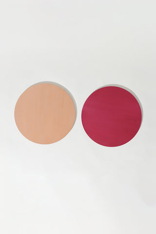 Reversible Ottchil (Korean Lacquer) Serving Platter - O / Pink