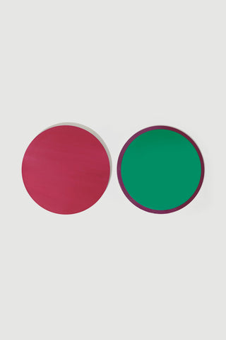 Reversible Ottchil (koreanischer Lack) Servierplatte – O / Pink