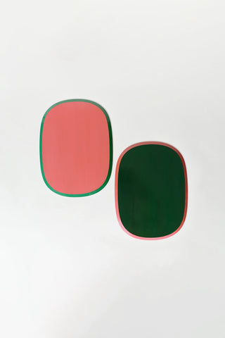 Reversible Ottchil (Korean Lacquer) Serving Platter - L / Orange