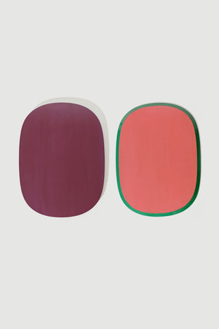 Reversible Ottchil (Korean Lacquer) Serving Platter - L / Purple