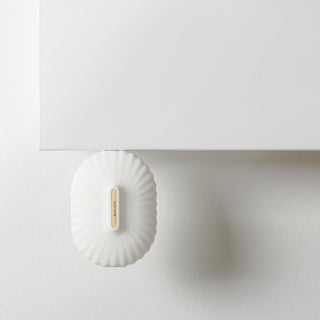 Magnetic Shell Potholder & Oven Mitt - White