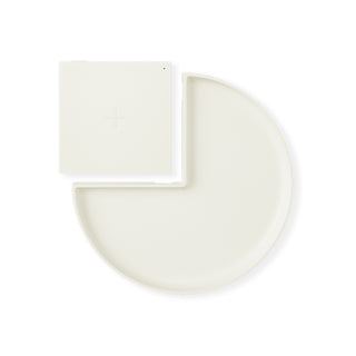 Wireless Charger with Tray - Snow White