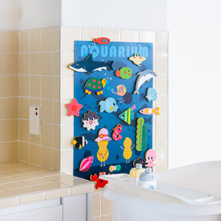 Kreatives Badespielzeug-Set (Badeaufkleber + Poster) – Aquarium
