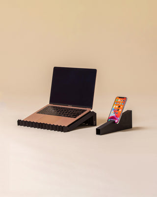 45g Laptop Stand made from pH-neutral Recycled Paper "g.flow" - Black