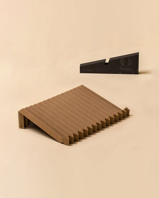 45g Laptop Stand made from pH-neutral Recycled Paper "g.flow" - Brown