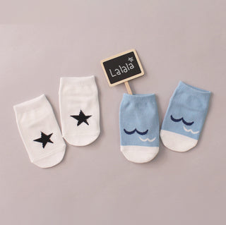 Set of 5 Low Cut Socks - One Busy Day