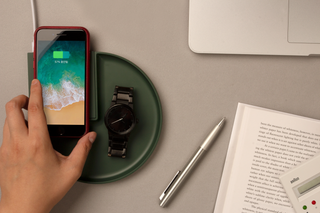 Wireless Charger with Tray - Forest Green