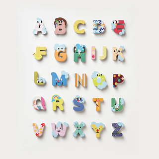 Creative Bath Toy Set (Bath Stickers + Poster) - Alphabet
