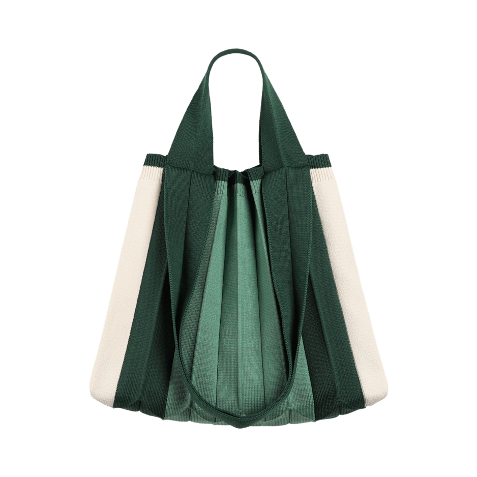 Large Dark Green Pleated Pleco Tote Bag by KNA Plus at Abacus Row | Abacus  Row | Handmade Jewelry