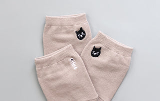 2,5er-Set Low Cut Socken - Koala & Katze