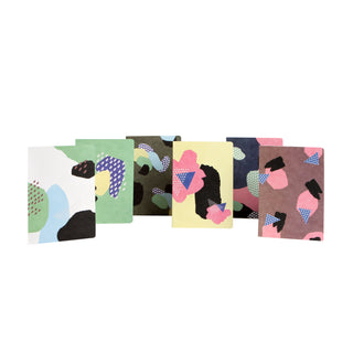 Collage-Notizbuch aus Hanji (koreanisches Papier) - Blumen