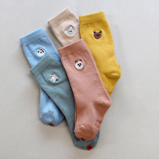 Set of 5 Ankle Socks with Gift Box - Hello Friends