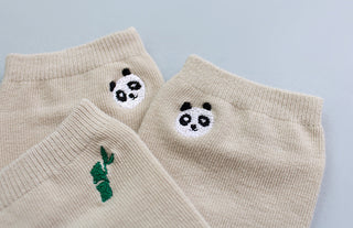 Set of 2.5 Low Cut Socks - Polar Bear & Panda